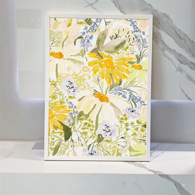 客厅餐厅沙发背景墙艺术油画抽象花卉挂画装饰画走廊过道玄关壁画