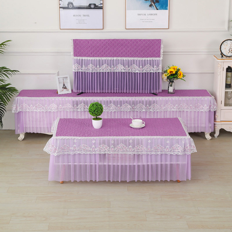 防滑电视柜桌布长方形客厅电视柜盖布高低柜组合茶几套罩简约时尚