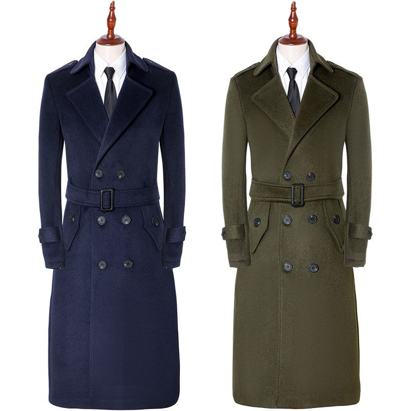 英伦超长款过膝男士毛呢秋冬季新款风衣时尚高档休闲奢华大衣外套,男装,毛呢大衣,淘宝优惠券,粉丝福利购,淘宝优惠卷