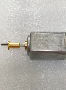 全新微型直流小马达理发器驱动电机RF-390低压高转数自带铜轮