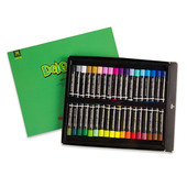 丹可林重彩油画棒三代高级灰重彩棒单色24色36色48色60色油性蜡笔