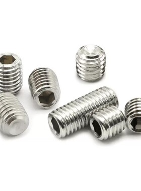 DIN916 M2X2-M2X16不锈钢标准件304不锈钢螺丝内六角凹端紧定