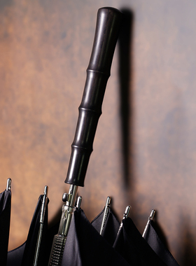 雨伞长柄直杆伞车载自动雨伞男大双人商务雨s伞复古木柄雨伞定制