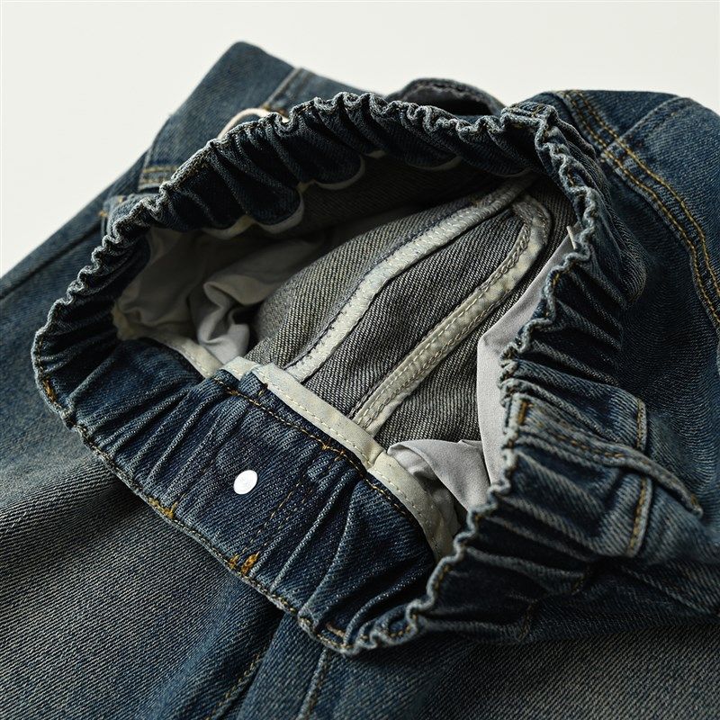 170大童 水洗软牛仔 儿童直筒牛仔裤 男童女童阔腿裤 春秋款童装