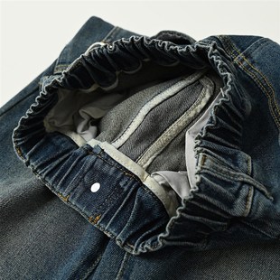 170大童 水洗软牛仔 儿童直筒牛仔裤 男童女童阔腿裤 春秋款童装