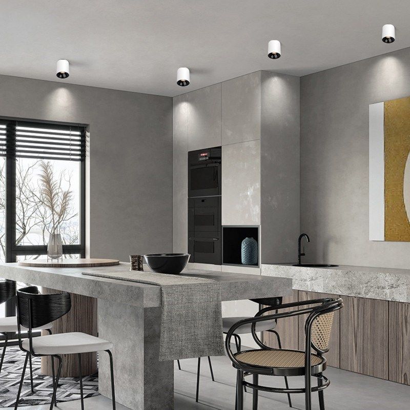 圳米明装射灯高显指家用蜂窝深杯防眩光筒灯  圆形led射灯,家装灯饰光源,明装射灯,淘宝优惠券,粉丝福利购,淘宝优惠卷