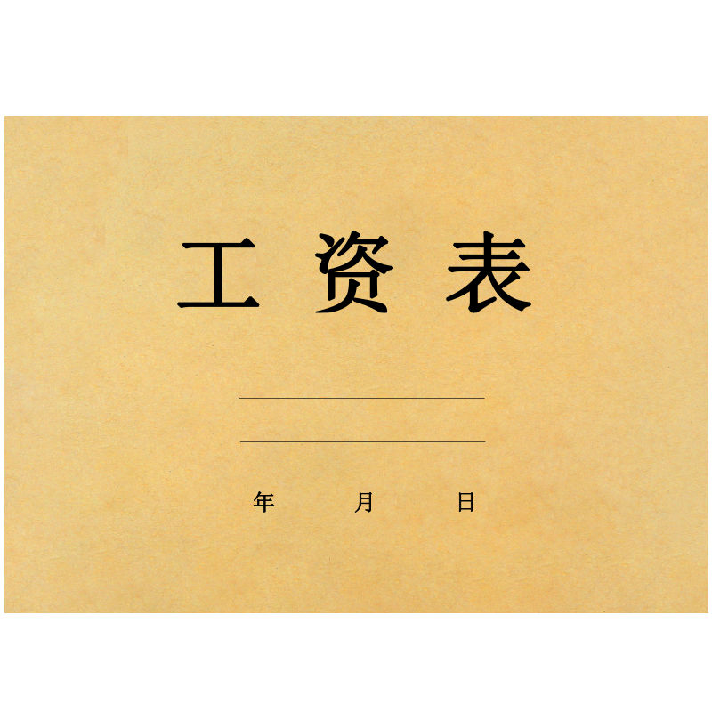 工资表员工工资发放明细报表财务部工资发放账本人事考勤工资结算