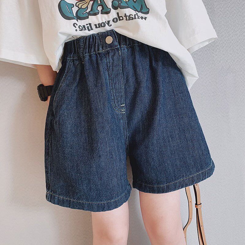 女童短裤2024夏装新款儿童高腰休闲薄款牛仔裤中大童洋气百搭夏季