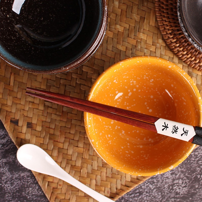 家用陶瓷碗10个防烫加厚创意日式简约饭碗商用餐厅网红小号米饭碗