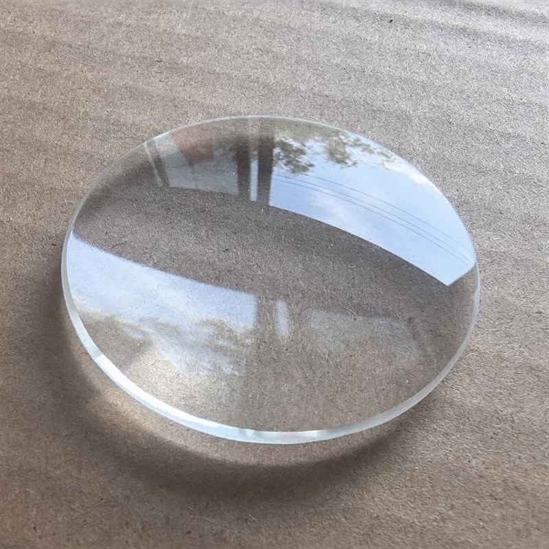75mm白玻璃k9超清高10倍放大镜片6倍90看书台式年点火127老人看书