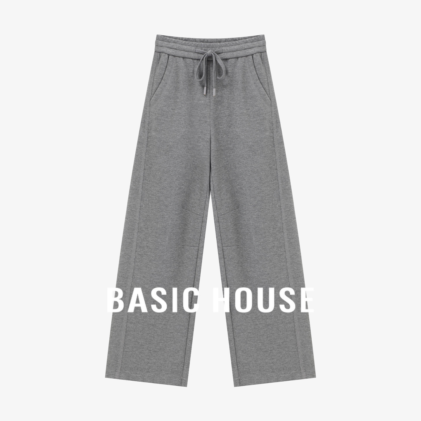 Basic House/百家好纯色抽绳直筒卫裤秋冬新款莱赛尔高腰阔腿长裤,女装/女士精品,休闲裤,淘宝优惠券,粉丝福利购,淘宝优惠卷