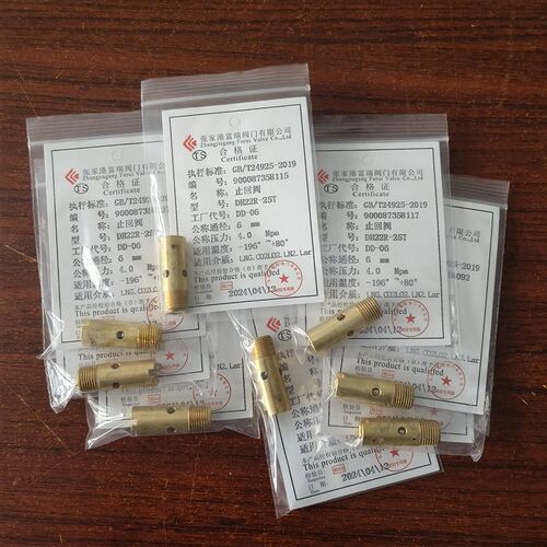 LNG车载气瓶配件,经济阀内止回阀 单向阀DH-06各种车型气罐通用