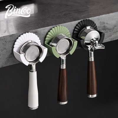 Bincoo咖啡手柄挂架置物架塑料免打孔51/58mm意式器具收纳多功能