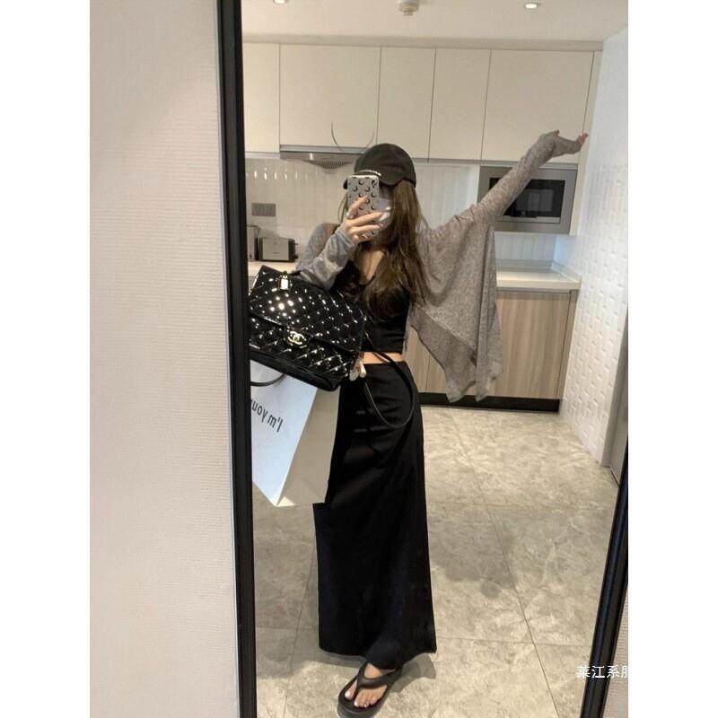 天丝宽松薄款防晒开衫夏季空调衫地铁披肩外搭配吊带裙背心的上衣