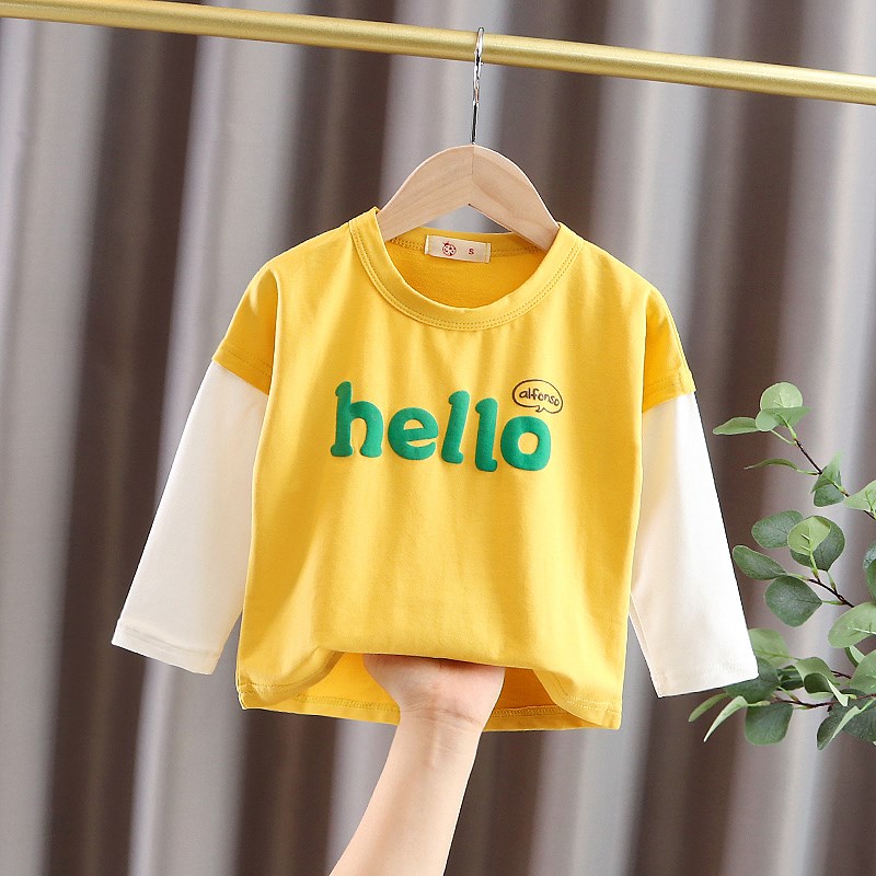 童装婴儿春秋款卫衣男童打底衫女童宝宝圆领长袖T恤上衣1-2-3-4岁