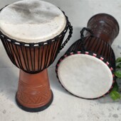 13寸 老山羊 A级 非洲鼓柚木8寸 脊背皮 12寸 手工鼓 斑点皮 10寸