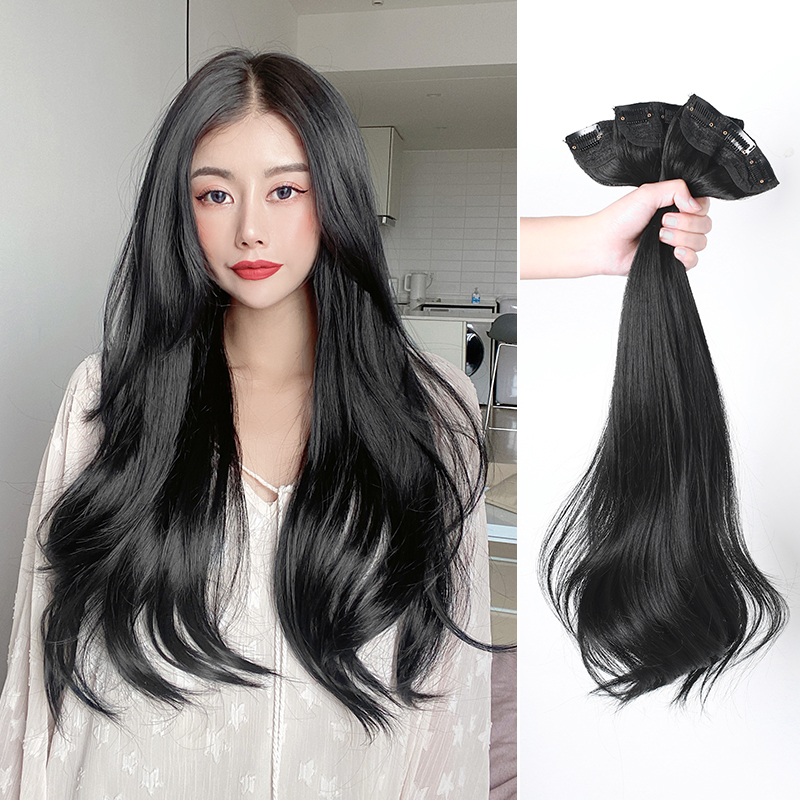 假发女长发长卷发大波浪假发贴片隐形无痕u型长直发假发片一片式