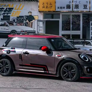 适用于宝马mini雕刻工艺拉花迷你JCW车贴F56车身贴cooper装饰贴纸