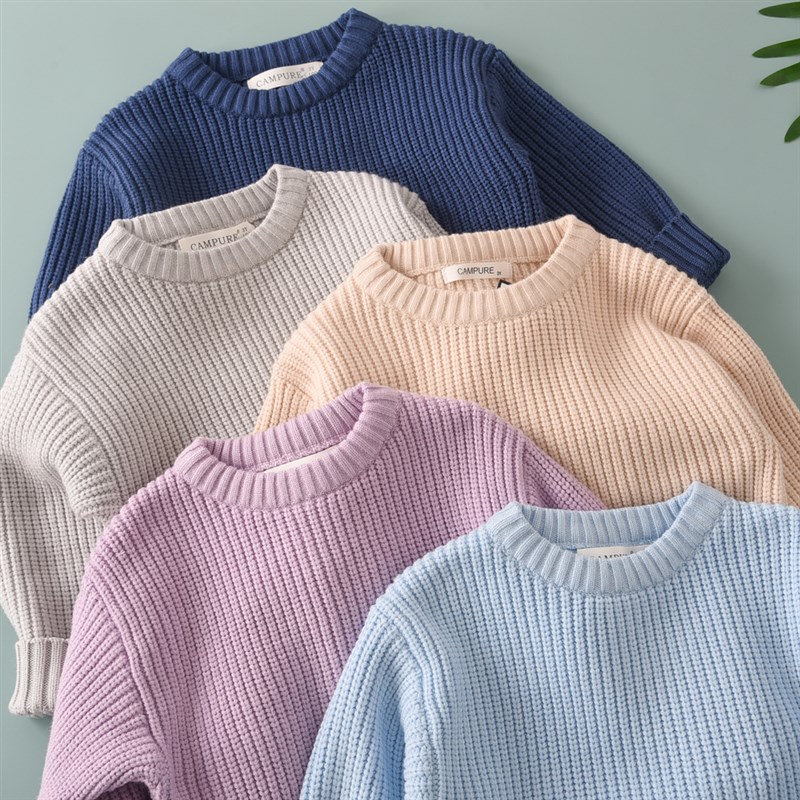 百搭实穿~儿童毛衣秋冬款2024新款洋气套头男女童针织外套毛线衣