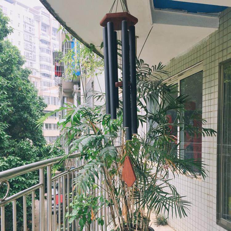 热卖斯堪的纳维亚户外花园阳台文学田园6金属铝管音乐大风铃挂装
