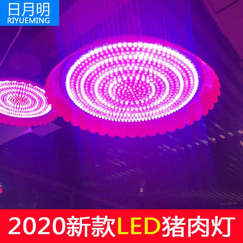 LED生鲜灯猪肉灯2020新款照肉灯带蓝光海鲜灯卖冷鲜肉专用灯加亮