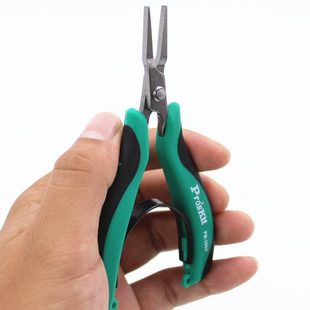 无M扁嘴牙3P宝工不锈钢钳迷你嘴台湾钳平9平口钳6H老虎钳尖嘴钳