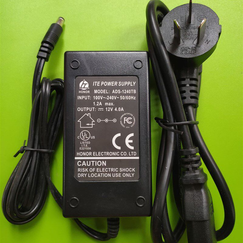 原装HONOR欧陆通12V4A电源适配器ADS-1240TB监控显示器供应器