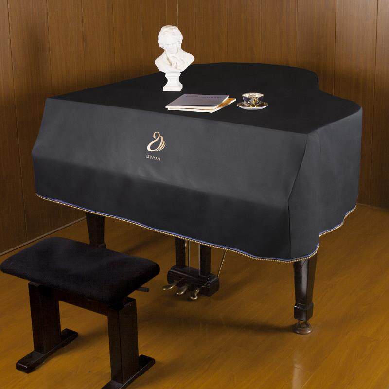 高档科技布三角钢琴罩，轻奢欧式盖布艺钢琴套全罩钢琴防尘罩