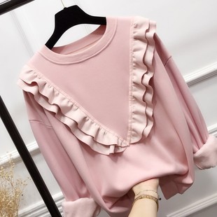 短款 加绒加厚冬季 秋冬装 外穿女装 卫衣 哺乳期外出上衣服喂奶春秋装