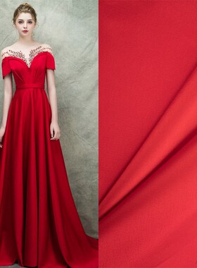 150cm210g新款仿醋酸缎面料 现货供应 婚纱礼服时装面料