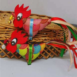 迎春鸡打春鸡宝宝儿童立春节气佩戴传统手工缝Q制布艺春鸡装饰用