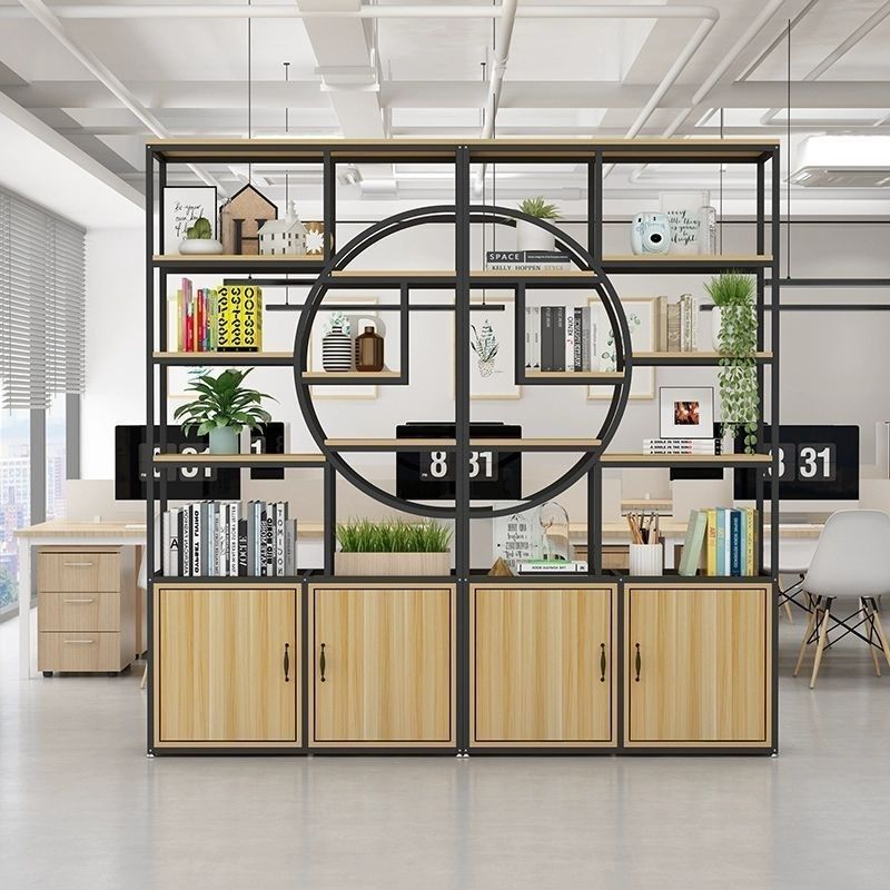 办公室隔断置物架客厅屏风入户装饰墙工业风铁艺博古架展示柜白色,农用物资,可移动滴灌袋,淘宝优惠券,粉丝福利购,淘宝优惠卷