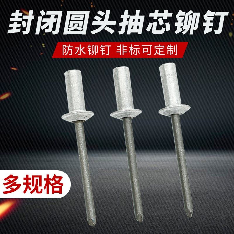 宏伍抽芯铆钉密封型大帽防水拉钉汽车抽芯铆钉扁圆头铝封闭式柳钉,农用物资,可移动滴灌袋,淘宝优惠券,粉丝福利购,淘宝优惠卷