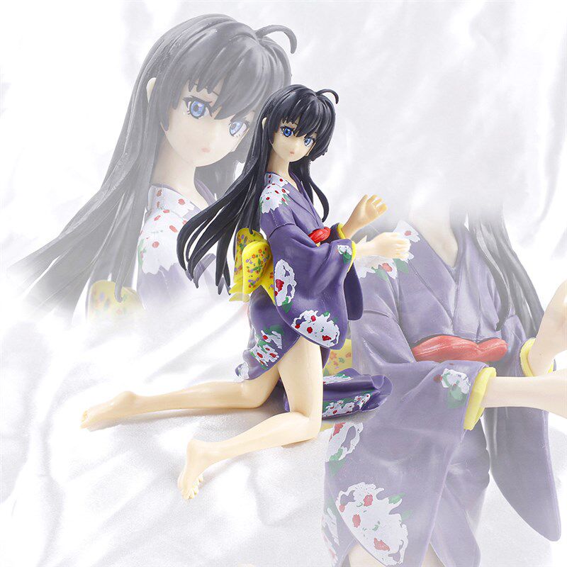二次元和服雪乃我的青春恋爱物语 雪之下雪乃手办车载公仔摆件
