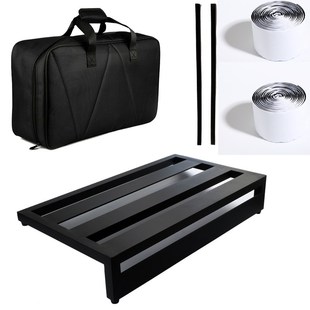 铝合金效果器板吉他单块粘贴轨道板轻量材质送收纳包绑带魔术贴