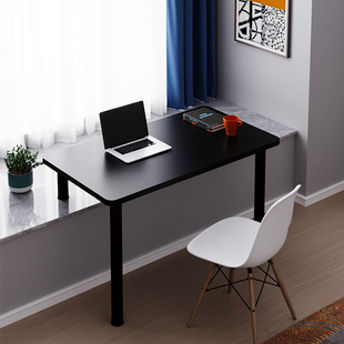 飘窗电脑桌长短腿实木窗台书桌写字学习桌北欧卧室定制高低脚桌子