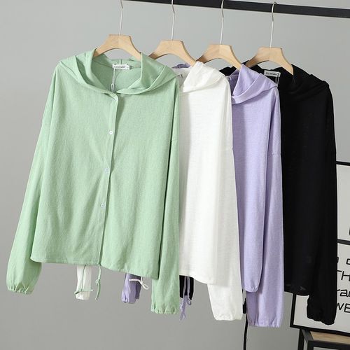 胖mm夏装薄外套女200斤洋气连帽开衫上衣时尚大码透气棉麻防晒衣