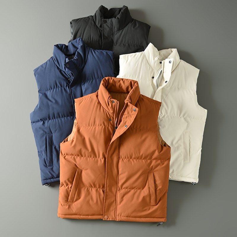 全天候御寒外贸男装秋冬舒适百搭加厚保暖立领休闲棉马甲无袖外套,男装,常规马甲,淘宝优惠券,粉丝福利购,淘宝优惠卷