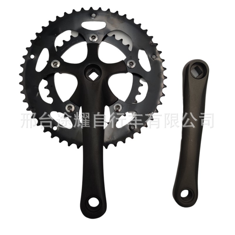 厂家山地自行车牙盘轮盘链轮齿盘铝合金曲柄轮盘可拆卸50T34T