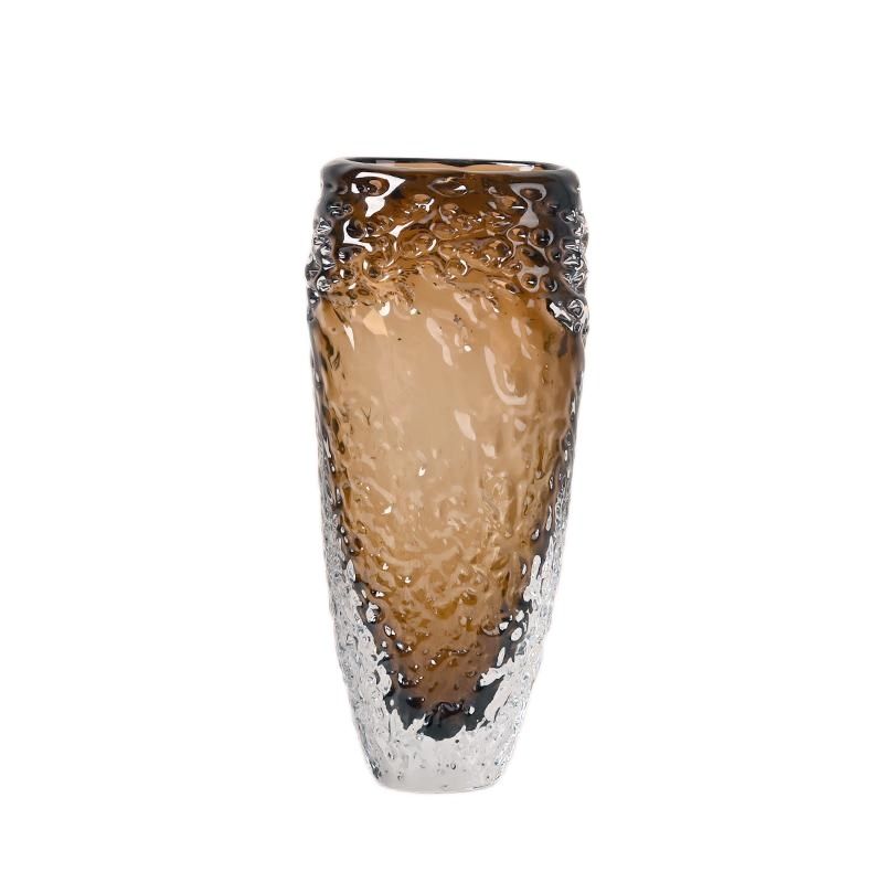 晶晶家居冰川纹琉璃棕色器客厅插级感茶几会所民宿,家居饰品,花瓶,淘宝优惠券,粉丝福利购,淘宝优惠卷