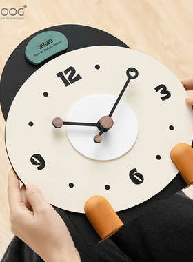 EMITDOOG法式奶油风玄关装饰品桌面客厅家居电视柜创意时钟