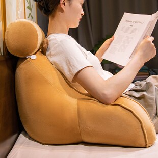 卡皮巴拉乳胶床头靠垫软包大靠背卧室床上靠枕看书玩手护腰床靠