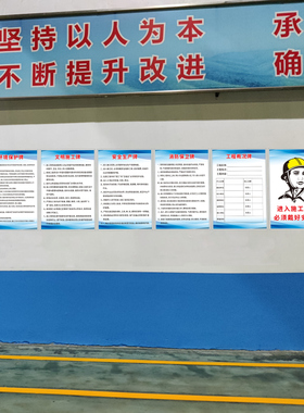 建筑工地五牌一图安全标识牌八大员岗位职责制度牌十牌两图现场警