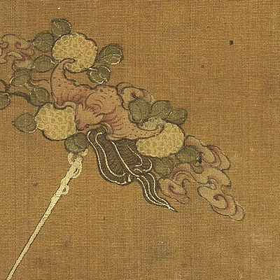 元人丰登报喜图传统岁朝清供画临摹范本中式装饰画艺术绢布画心