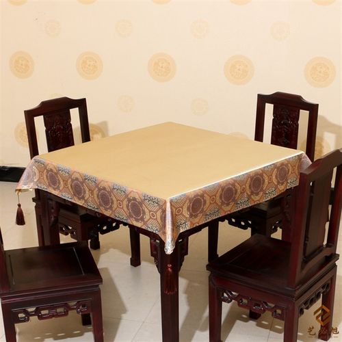 中式餐桌桌旗桌布防水防油茶几布艺桌垫隔热垫台布方桌布定制