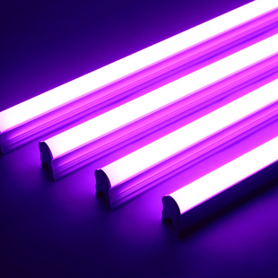 紫色灯管紫粉ld吊顶氛围房间卧室摄影荧光霓虹电灯棒灯条
