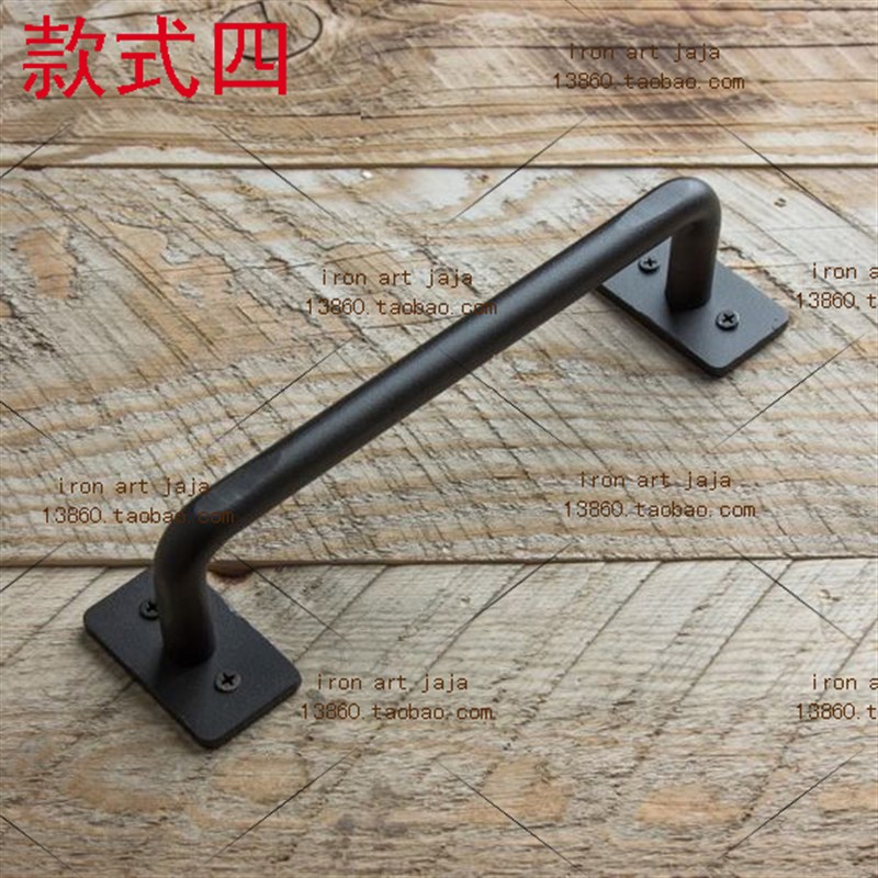 谷仓门把手仿古移门推拉门大门木门拉手明装复古老式抽屉衣橱柜小