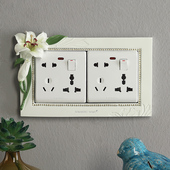 免邮 饰位 关墙创意树脂关保护防尘罩装 欧式