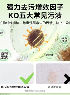 宠物洗衣液茶树香狗窝床垫狗狗衣服清洗涤剂衣物猫窝留香清洁用品