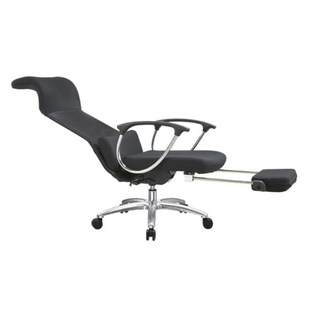 时尚简约网布大班高背椅带脚踏休息椅Q办公室可躺午休椅